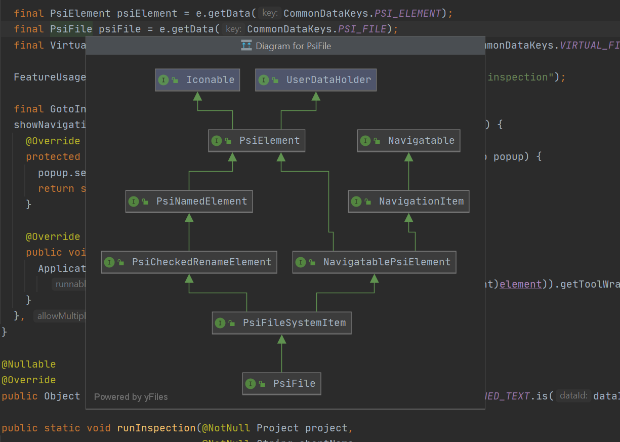 Screenshot of an application built with yFiles