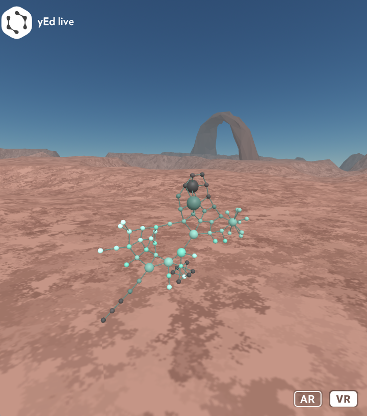 yEd Live AR/VR entry UI