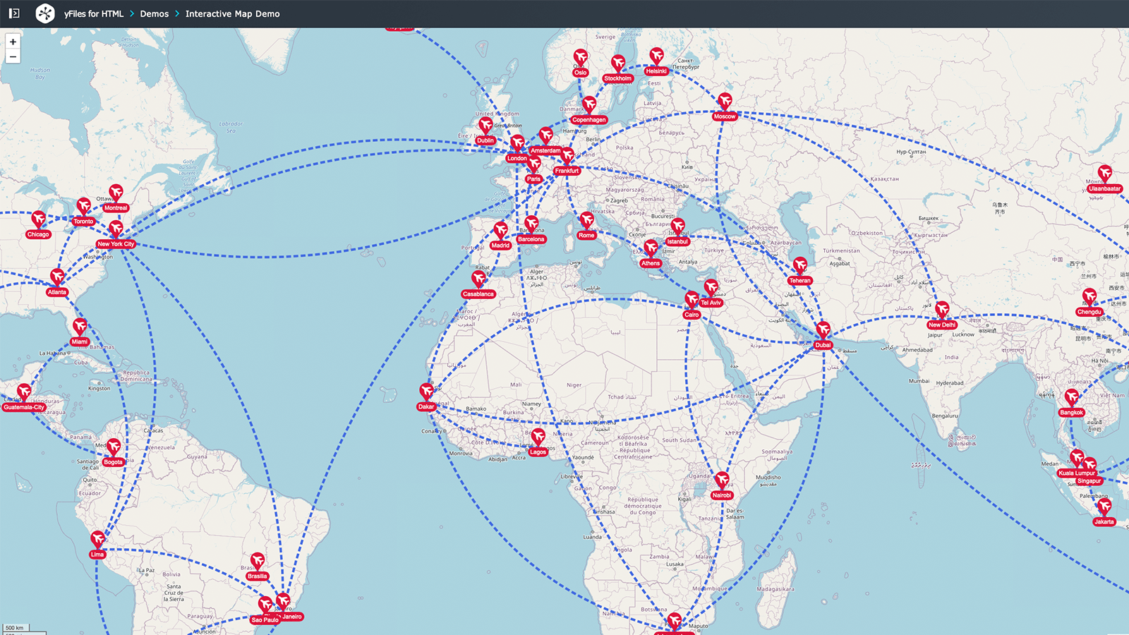 Interactive Map demo